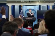 National Security Advisor Jake Sullivan speaks during a press briefing at the White House in Washington, DC on Wednesday, May 22, 2024. Photo by Yuri Gripas