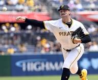Pittsburgh Pirates pitcher Paul Skenes throws in the fourth inning against the San Francisco Giants at PNC Park on Thursday May 23, 2024 in Pittsburgh. Photo by Archie Carpenter