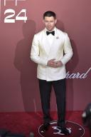 Nick Jonas arrives on the red carpet at the amfAR Cannes Gala 30th edition Presented by Chopard and Red Sea International Film Festival on May 23, 2024 in Cap d