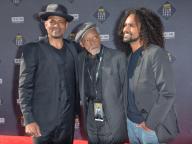 (L-R) Mario, Melvin and Makaylo Van Peebles arrive for the TCM Classic Film Festival opening night gala screening of 