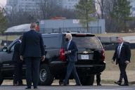 US President Joe Biden departs after accompanying First Lady Jill Biden to a doctor