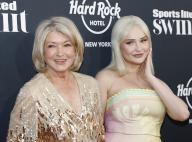 Martha Stewart and Kim Petras arrive on the red carpet at the 2023 Sports Illustrated Swimsuit Issue release party at Hard Rock Hotel on Thursday, May 18, 2023 in New York City. Photo by John Angelillo