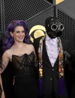 (L-R) Kelly Osbourne and Sid Wilson of Slipknot attend the 66th annual Grammy Awards at the Crypto.com Arena in Los Angeles on Sunday, February 4, 2024. Photo by Jim Ruymen