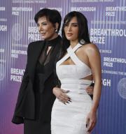 Kris Jenner (L) and Kim Kardashian attend the 10th annual Breakthrough Prize ceremony at the Academy Museum of Motion Pictures in Los Angeles on Saturday, April 13, 2024. The ceremony honors acclaimed science and mathematical luminaries. The Breakthrough Prize celebrates the research achievements of the world