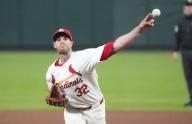 St. Louis Cardinals starting pitcher Steven Mats delivers a pitch to the Arizona Diamondbacks in the third inning at Busch Stadium in St. Louis on Tuesday, April 23, 2024. Photo by Bill Greenblatt