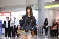 VCG111492483410 TAIPEI, CHINA - APRIL 22: Danielle Marsh of South Korean girl group NewJeans is seen at the Taoyuan International Airport on April 22, 2024 in Taipei, Taiwan of China. (Photo by VCG\/VCG