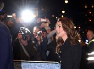 Catherine, Duchess of Cambridge, carrying a sparkly clutch bag, and wearing Jimmy Choo shoes, attend a special performance of Dear Evan Hansen, at the Noel Coward Theatre, London, UK, on February 25, 2020. 26 February 2020. Please byline: Vantagenews.com