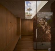 Corridor and rooflight. Casa Terreno, n/a, Mexico. Architect: Fernanda Canales, 2018