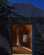 Gated arrival area to house. Casa Terreno, n/a, Mexico. Architect: Fernanda Canales, 2018