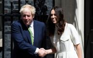 Jacinda Ardern, the prime minister of New Zealand, arrives in Downing Street to meet Boris