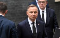 President Andrzej Duda of Poland arrives in Downing Street on Sunday 18th September 2022 to meet with the UK prime minister Liz