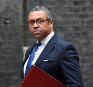 James Cleverly, Foreign Secretary, arrives at Downing Street for a Cabinet