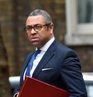 James Cleverly, Foreign Secretary, arrives at Downing Street for a Cabinet