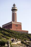 Italy, Capri, Anacapri, Punta Carena Lighthouse