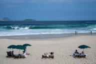 (240427) -- RIO DE JANEIRO, April 27, 2024 (Xinhua) -- This photo taken on April 26, 2024 shows a view of the Ipanema Beach in Rio de Janeiro, Brazil. (Xinhua\/Wang Tiancong