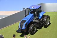 (240504) -- SAO PAULO, May 4, 2024 (Xinhua) -- A New Holland tractor is pictured at Agrishow 2024 in Ribeirao Preto of Sao Paulo, Brazil, May 2, 2024. The five-day exhibition closed here on Friday. (Xinhua\/Zhou Yongsui
