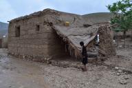 (240511) -- BAGHLAN, May 11, 2024 (Xinhua) -- This photo taken on May 11, 2024 shows a scene at a flood-affected village in the Baghlan-e-Markazi District of Baghlan Province, Afghanistan. At least 50 people were killed as storms and flash floods lashed north Afghanistan