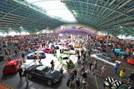 (240512) -- MINSK, May 12, 2024 (Xinhua) -- People visit an automotive exhibition in Minsk, Belarus, May 11, 2024. The two-day exhibition kicked off here on Saturday. (Photo by Henadz Zhinkov/Xinhua