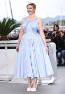 (240514) -- CANNES, May 14, 2024 (Xinhua) -- Greta Gerwig, jury president of the 77th Cannes Film Festival, poses at a photocall before the opening ceremony of the 77th Cannes Film Festival in Cannes, southern France, May 14, 2024. (Xinhua/Gao Jing