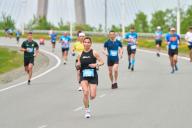 (240519) -- VLADIVOSTOK, May 19, 2024 (Xinhua) -- Participants run at a half-marathon event in Vladivostok, Russia, May 19, 2024. (Photo by Guo Feizhou/Xinhua