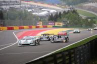 (240520) -- STAVELOT, May 20, 2024 (Xinhua) -- Drivers compete during the Endurance Racing Legends race at the 2024 Spa-Classic at Circuit de Spa-Francorchamps in Stavelot, Belgium, May 19, 2024. (Photo by Liu Zihe/Xinhua