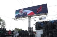 (240522) -- BEIRUT, May 22, 2024 (Xinhua) -- This photo taken on May 22, 2024 shows a poster mourning for Iran