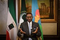 (240525) -- MALABO, May 25, 2024 (Xinhua) -- Equatorial Guinean President Teodoro Obiang Nguema Mbasogo speaks during an interview with Xinhua in Malabo, Equatorial Guinea, May 22, 2024. TO GO WITH "Interview: Cooperation with China transforms Equatorial Guinea, says President Obiang" (Xinhua/Han Xu