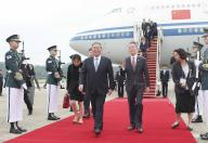 (240526) -- SEOUL, May 26, 2024 (Xinhua) -- Chinese Premier Li Qiang arrives in Seoul, South Korea on May 26, 2024 to attend the ninth Trilateral Summit Meeting among China, Japan and South Korea. (Xinhua/Liu Weibing