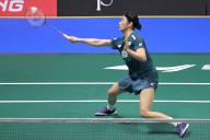 (240528) -- SINGAPORE, May 28, 2024 (Xinhua) -- An Se Young hits a return during the women