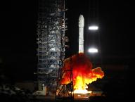 (240531) -- BEIJING, May 31, 2024 (Xinhua) -- A Long March-3B rocket carrying a multi-mission communication satellite for Pakistan blasts off from the Xichang Satellite Launch Center in southwest China