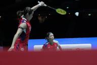 (240601) -- SINGAPORE, June 1, 2024 (Xinhua) -- Chen Qingchen (R)/Jia Yifan compete during the women
