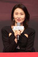 S. Korean actress Kim So-jin South Korean actress Kim So-jin, who stars in the new play "Macbeth," speaks during a publicity event in Seoul on May 10, 2024. The play will run from July 13 to Aug. 18. (Yonhap)/2024-05-13 17:06:33/ < 1980-2024 YONHAPNEWS AGENCY. 