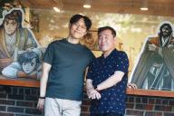 S. Korean writers Jeon Geuk-jin and artist Yang Jae-hyun Jeon Geuk-jin (L) and artist Yang Jae-hyun, the creators of "The Ruler of The Land," South Korea